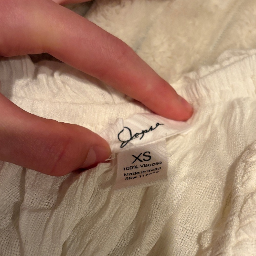 White One-Shoulder Ruffle Top - Picture 2 of 2